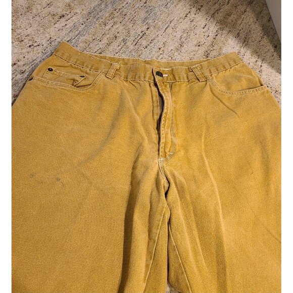 Vintage Bugle Boy Special Issue Industrial Men Size 36L Tan Tapered Jeans - Picture 8 of 16